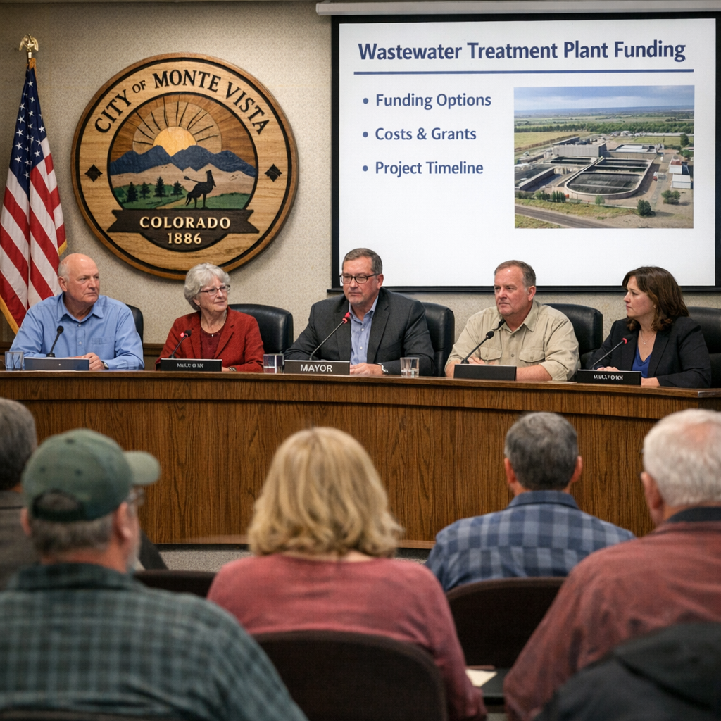 Monte Vista’s Wastewater Treatment Plant Project Faces Funding Challenges